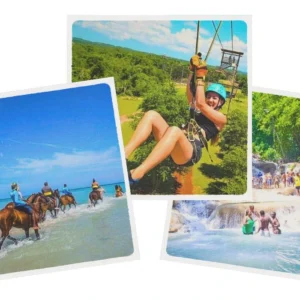 Horseback Riding, Ziplining, & Dunn’s River Falls Adventure Triple Tour